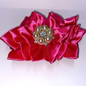 ELEGANT CLASSY STYLE WITH RHINESTONE HAIRCLIP - PINK